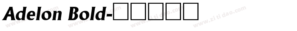 Adelon Bold字体转换
